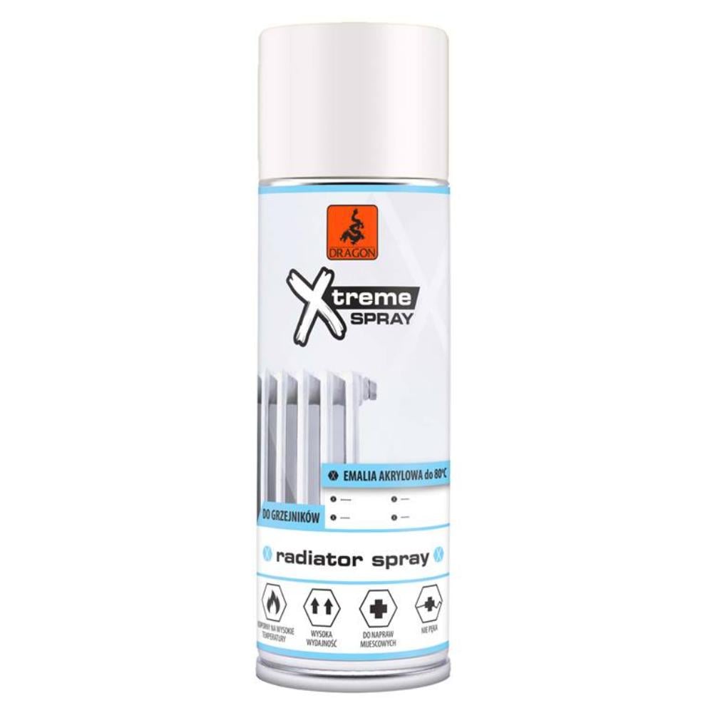 Vopsea spray calorifer Dragon X-treme, alb, interior, 400 ml
