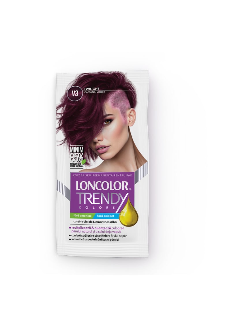 Vopsea de par semi-permanenta fara amoniac  Trendy Colors - 50 ml - V3