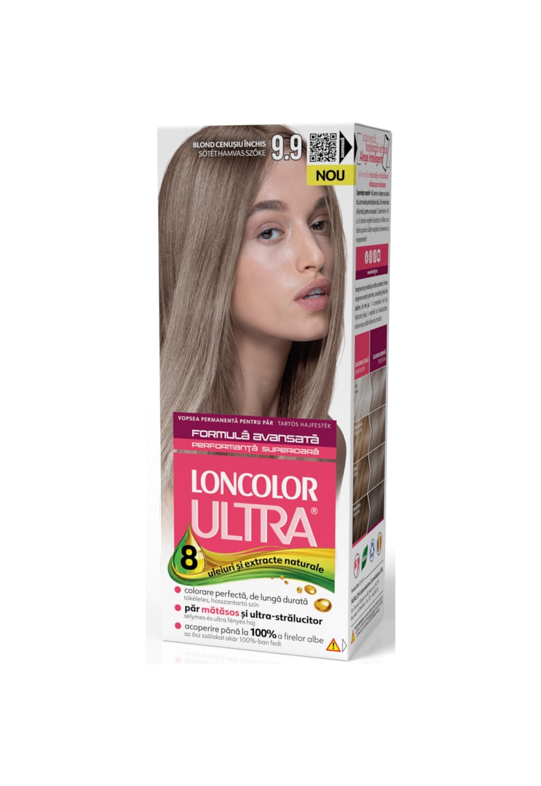 Vopsea de par permanenta  Ultra  - 100 ml - 9.9