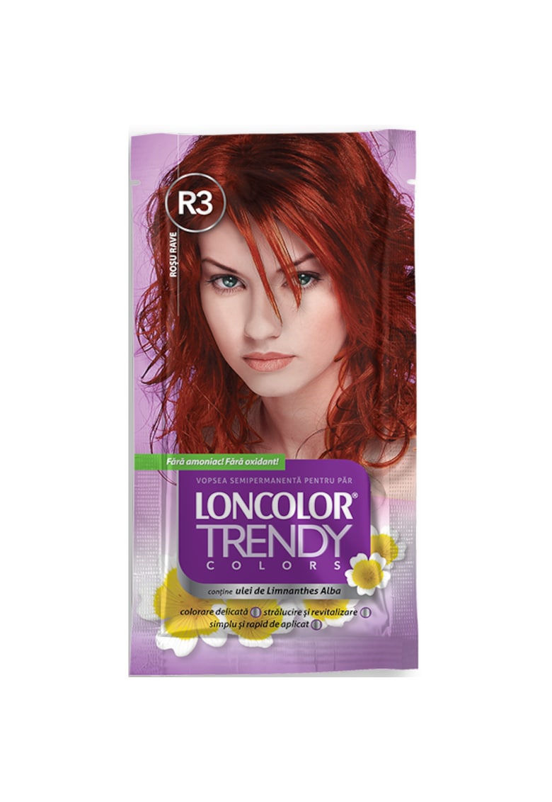 Vopsea de par semi-permanenta fara amoniac  Trendy Colors - 50 ml - R3