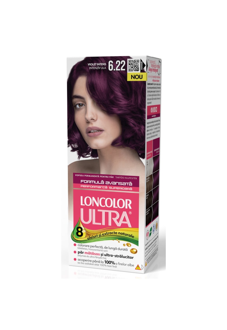 Vopsea de par permanenta  Ultra  - 100 ml - 6.22