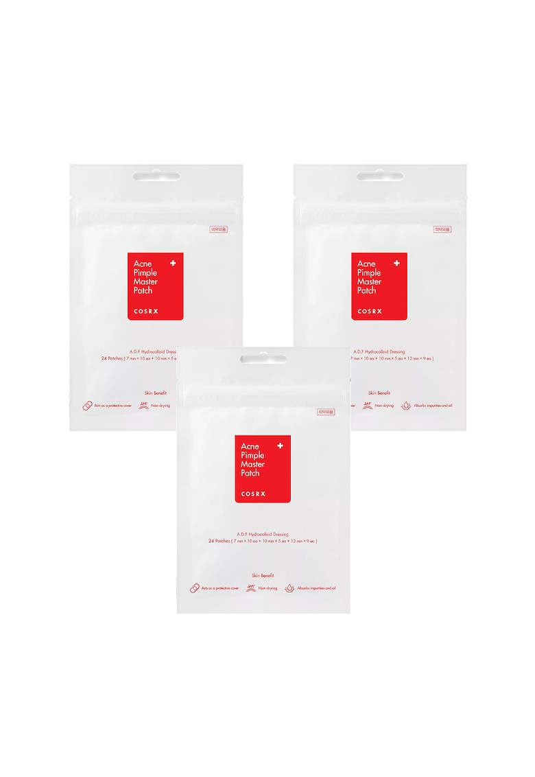 Set 3 pachete plasturi pentru acnee - Acne Pimple Master -  72 buc