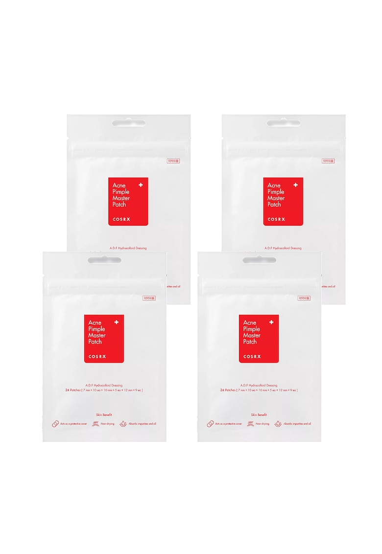 Set 4 pachete plasturi pentru acnee - Acne Pimple Master -  96 buc