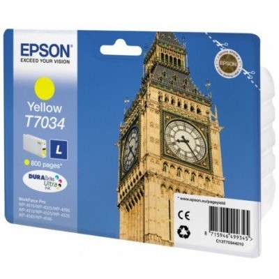 Toner inkjet Epson T7034 Yellow L, WP-4000/4500 Series