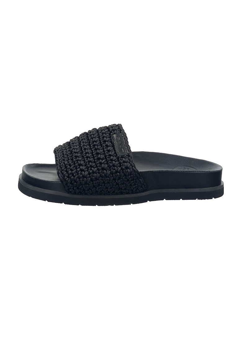 Papuci cu segment tricotat Mardale - Negru
