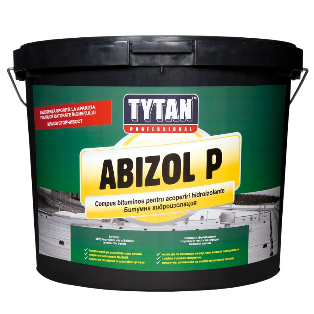 Compus bituminos Tytan Professional Abizol P, pentru hidroizolatii, exterior, 9 kg