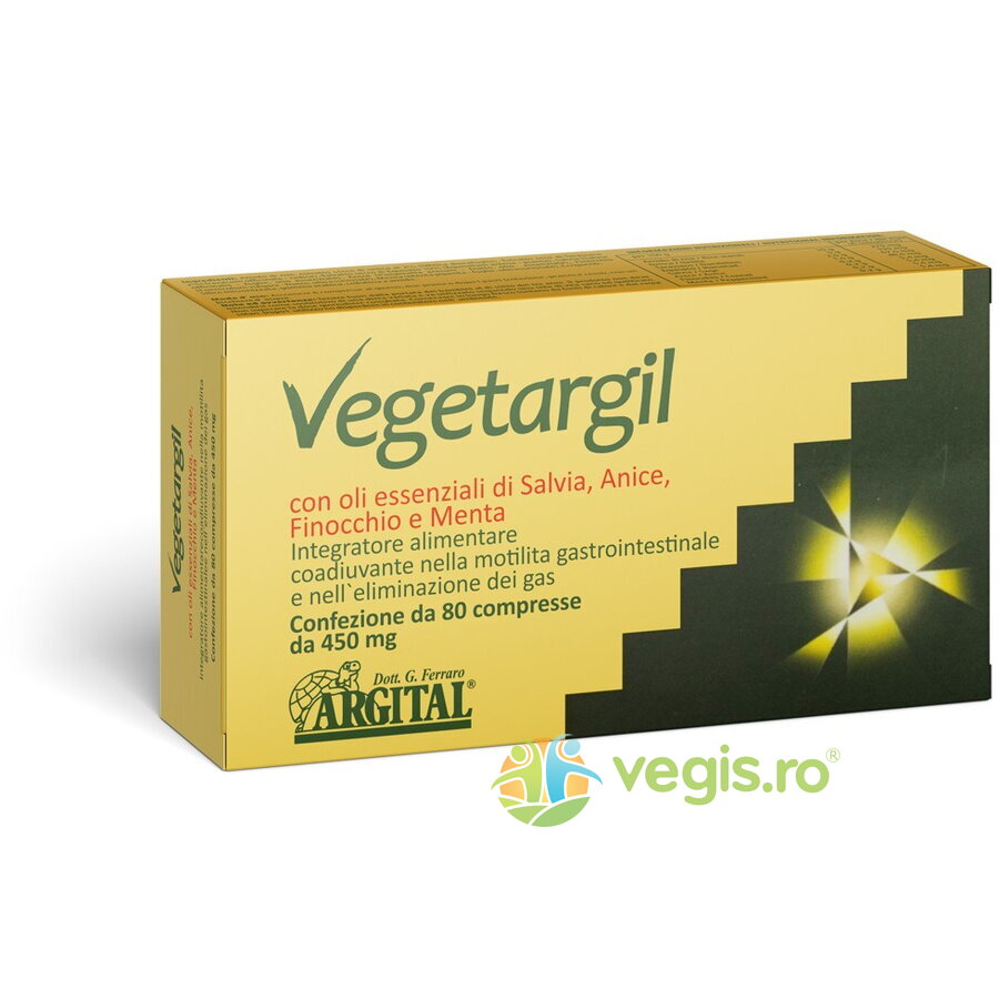 Vegetargil - Supliment alimentar cu Uleiuri Esentiale de Salvie, Anason, Fenicul si Menta 36g