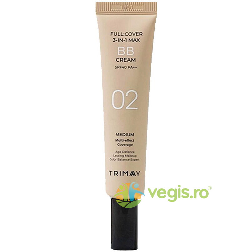 Crema Coloranta BB Cream SPF40 PA++ Full Cover 3-in-1 Max Medium 30ml