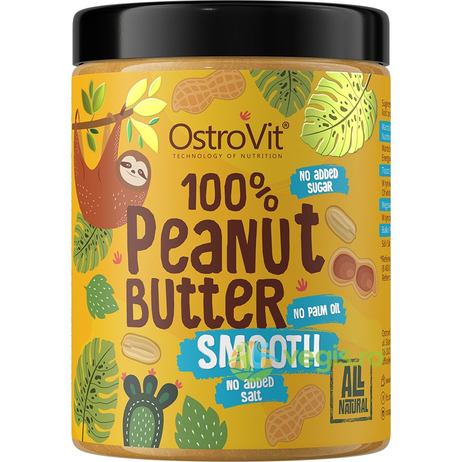 Pasta de Arahide Cremoasa (Peanut Butter Smooth) fara Zahar 1kg
