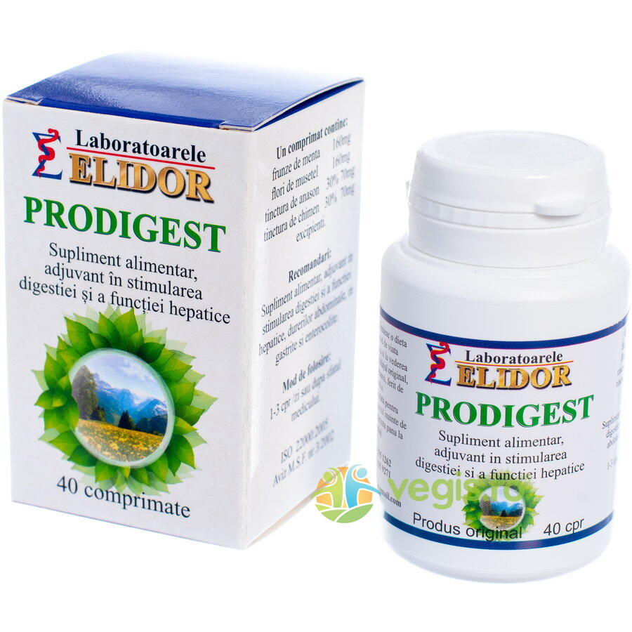 Prodigest (Stimularea Digestiei si a Functiei Hepatice) 40cpr