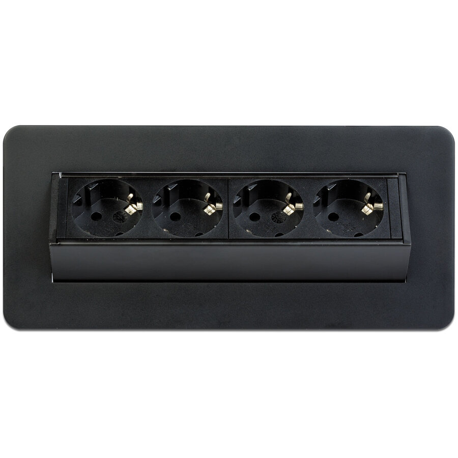 Prelungitor Incastrat 4 Prize Tip Flip-up Negru Mat