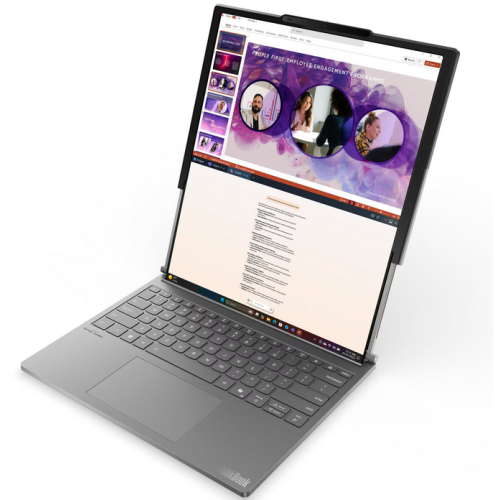 Laptop ThinkBook Plus G6 Rollable 14 inch /16.7 inch POLED Intel Core Ultra 7 258V 32GB 1TB SSD Windows 11 Pro Luna Grey