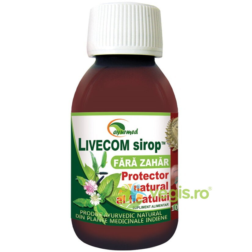 Livecom Protector Hepatic Sirop fara Zahar 100ml