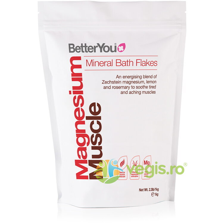 Fulgi de Baie cu Magneziu pentru Muschi 1kg