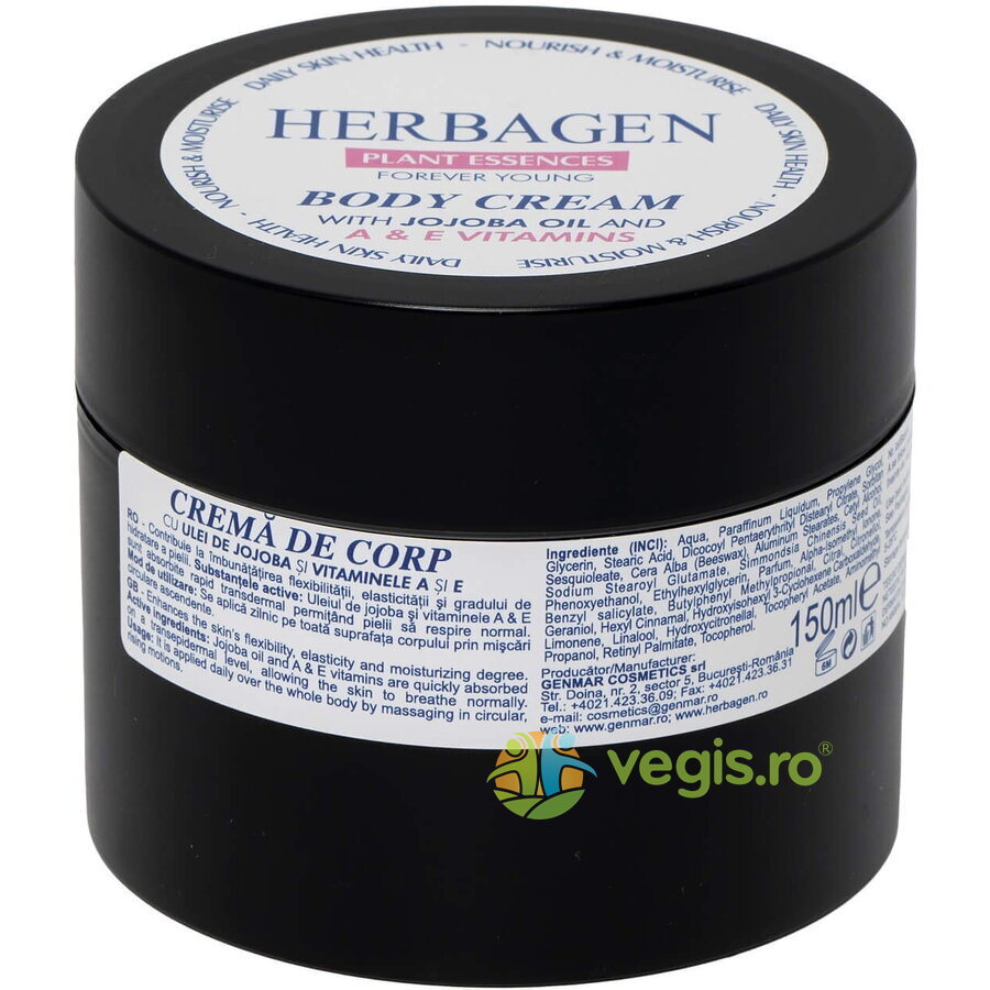 Crema de Corp cu Ulei de Jojoba si Vitaminele A si E 150ml