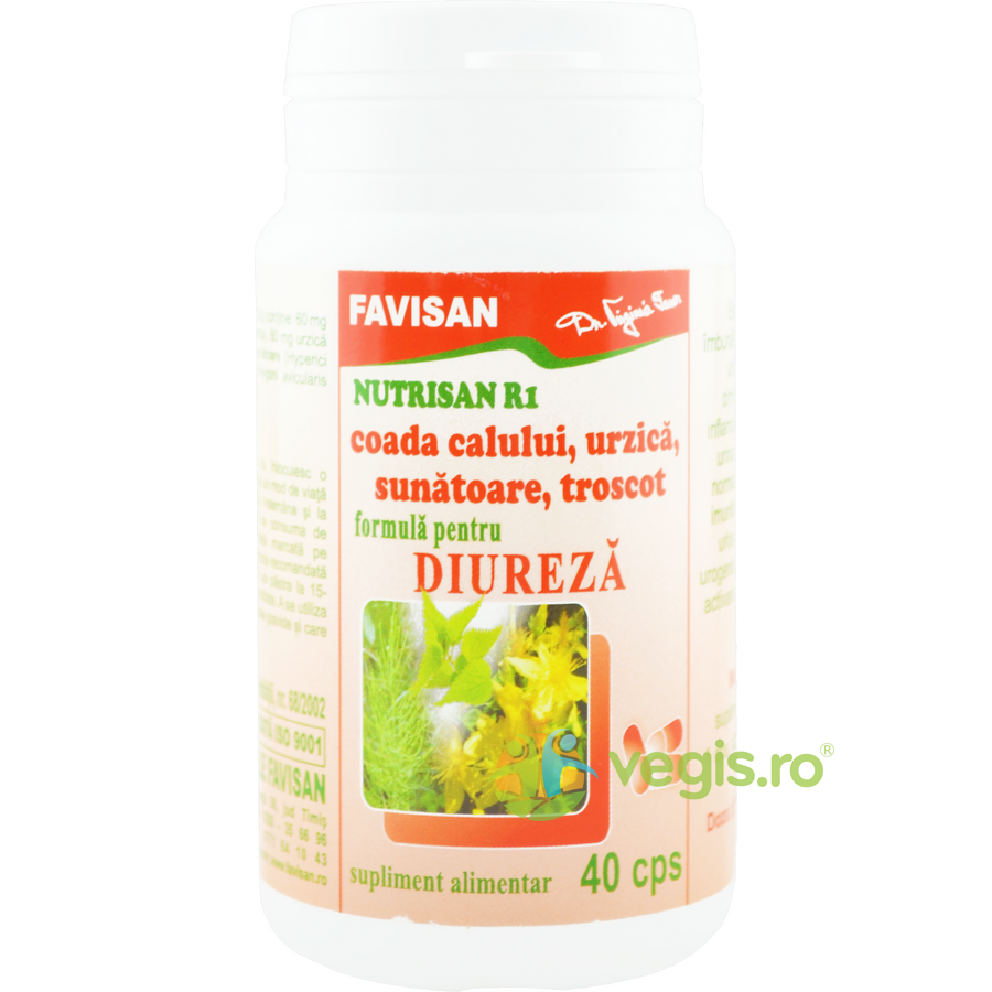 Nutrisan R1 Coada Calului, Urzica, Sunatoare si Troscot 40cps