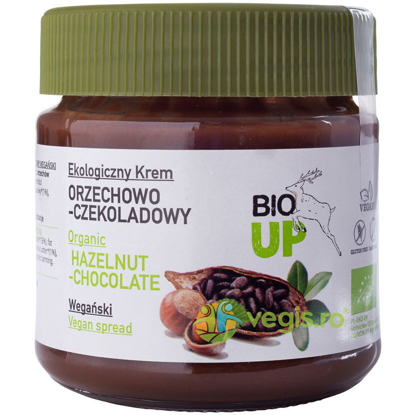 Crema Tartinabila de Ciocolata cu Alune de Padure fara Gluten Ecologica/Bio 190g