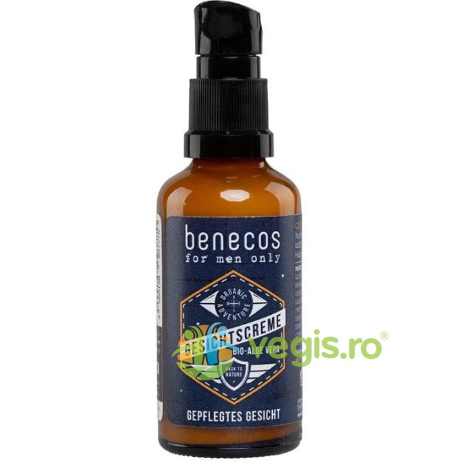 Crema de Fata pentru Barbati cu Aloe Vera Bio 50ml