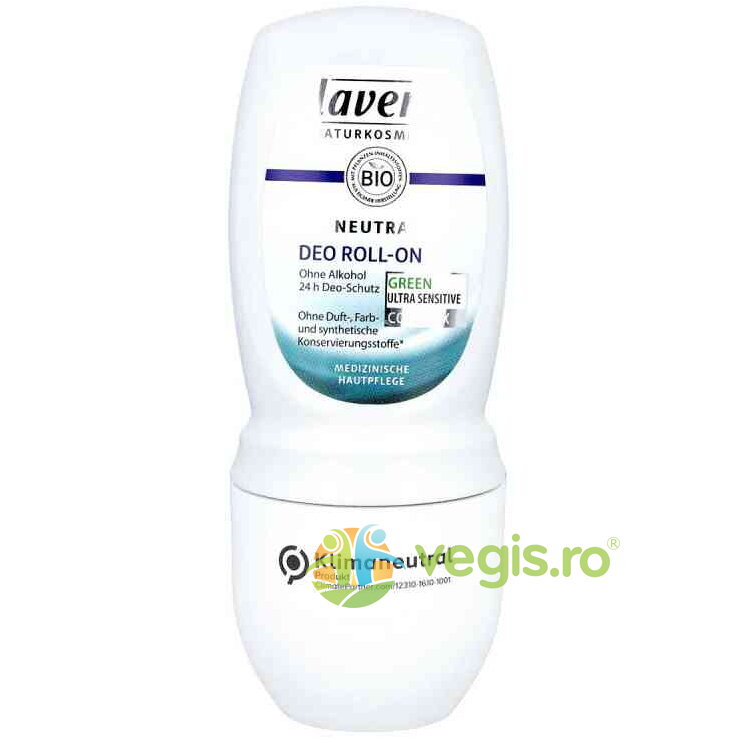 Deodorant Roll-On pentru Piele Foarte Sensibila fara Alcool Neutral 50ml