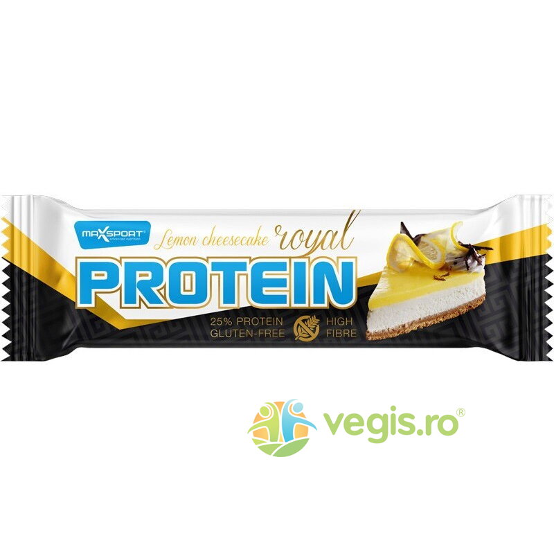 Baton Proteic in Invelis Alb cu Aroma de Lamaie fara Gluten 60g