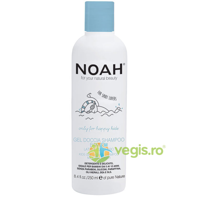 Gel de Dus si Sampon pentru Copii cu Lapte si Zahar 250ml