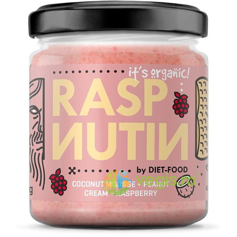 Crema de Arahide cu Zmeura Raspnutin Ecologica/Bio 200g