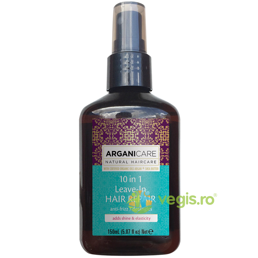Spray Reparator fara Clatire pentru Par 10 in 1 cu Ulei de Argan si Unt de Shea 150ml