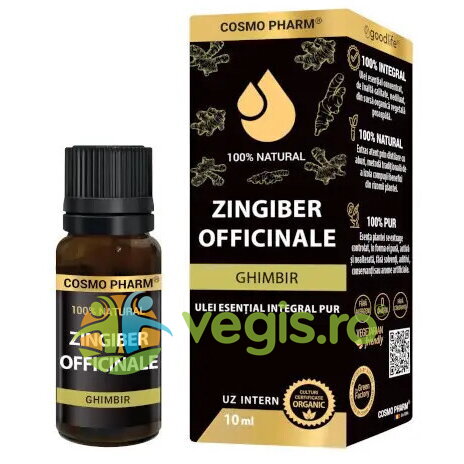 Ulei Esential Integral Pur de Ghimbir (Uz Intern) 10ml