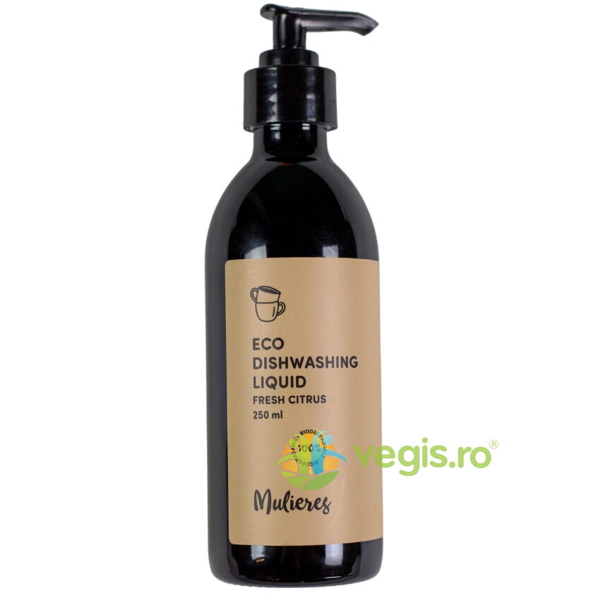Detergent Lichid de Vase 99.7% Ingrediente Naturale Fresh Citrus 250ml