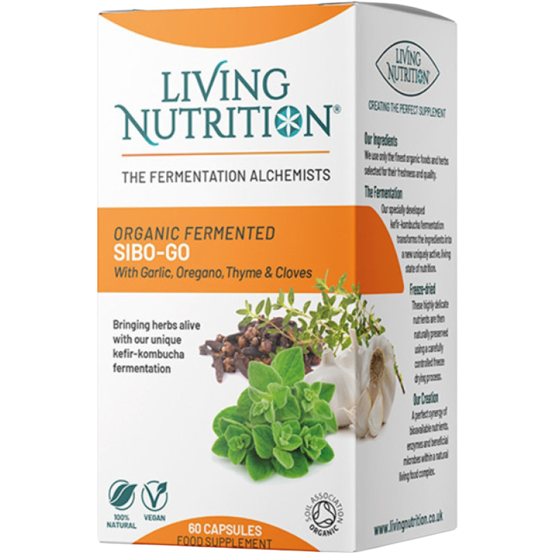 Fermented SIBO-GO 700mg cu Oregano, Usturoi si Cimbru 60cps