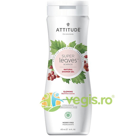 Gel de Dus pentru Stralucirea Pielii cu Frunze de Vita de Vie Super Leaves 473ml