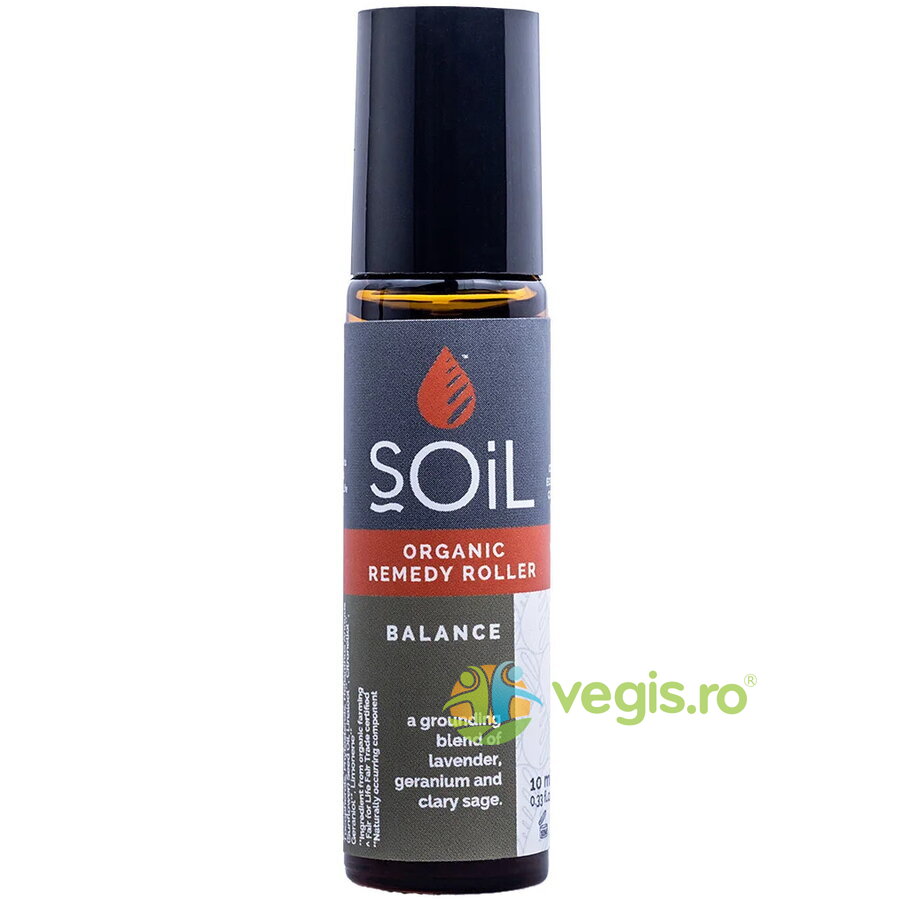Roll-On Balance cu Uleiuri Esentiale Pure (Echilibru) Bio 10ml