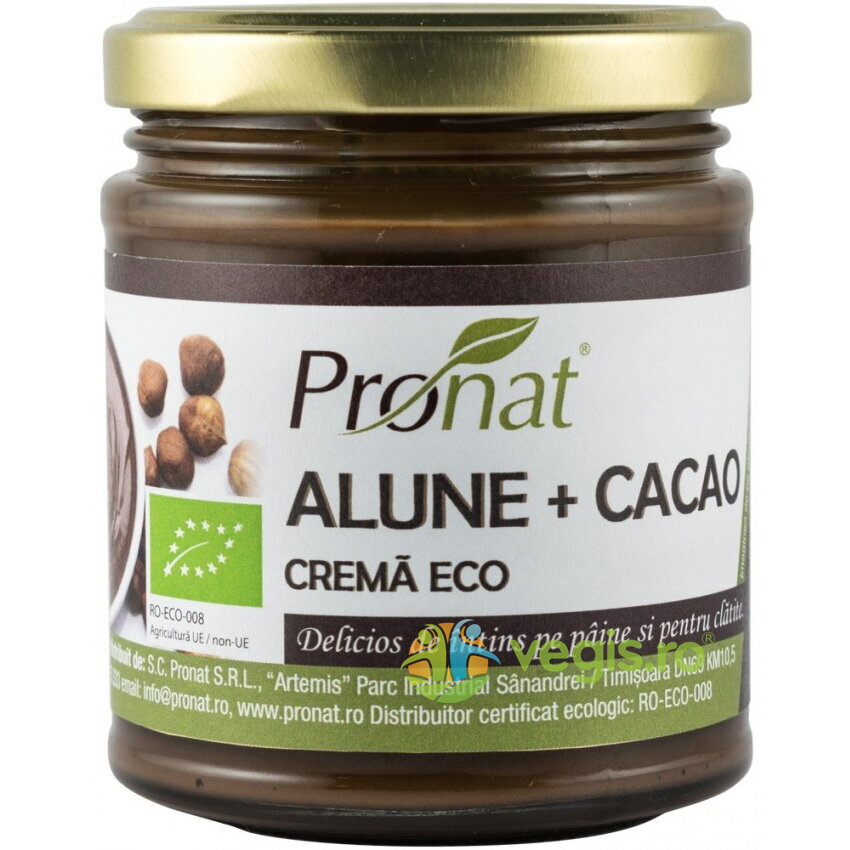 Crema de Alune cu Cacao Ecologica/Bio 220g