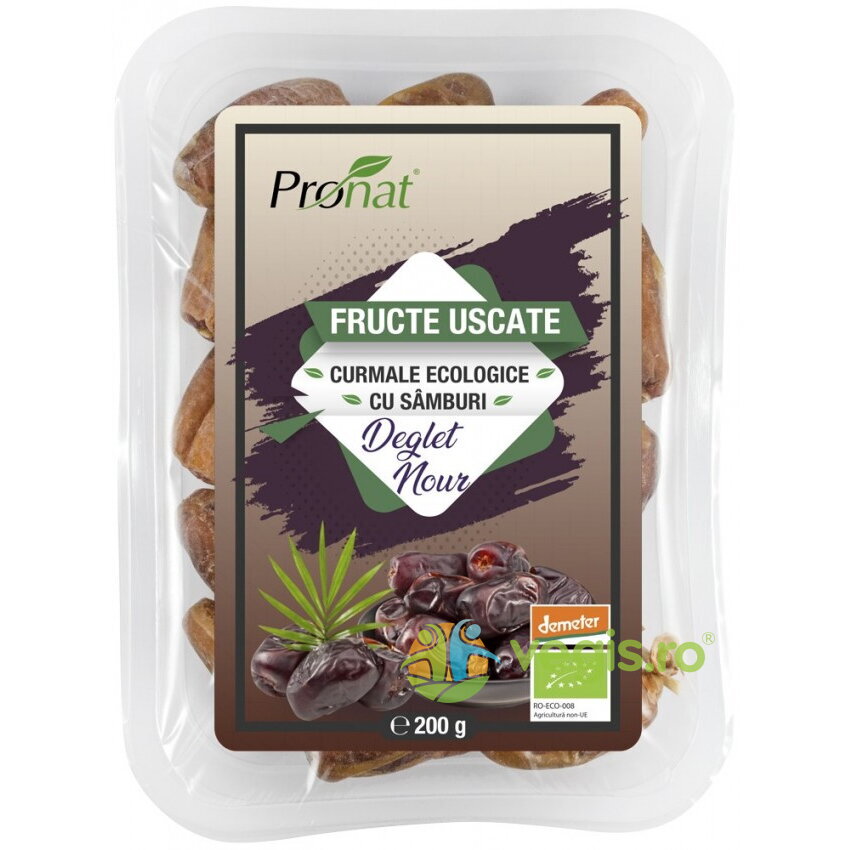 Curmale cu Samburi Deglet Nour Demeter Ecologice/Bio 200g