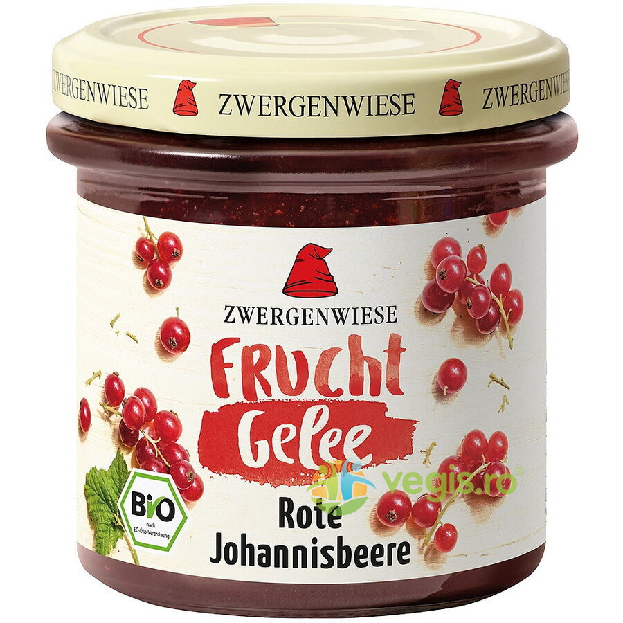 Jeleu de Coacaze Rosii Ecologic/Bio 160g