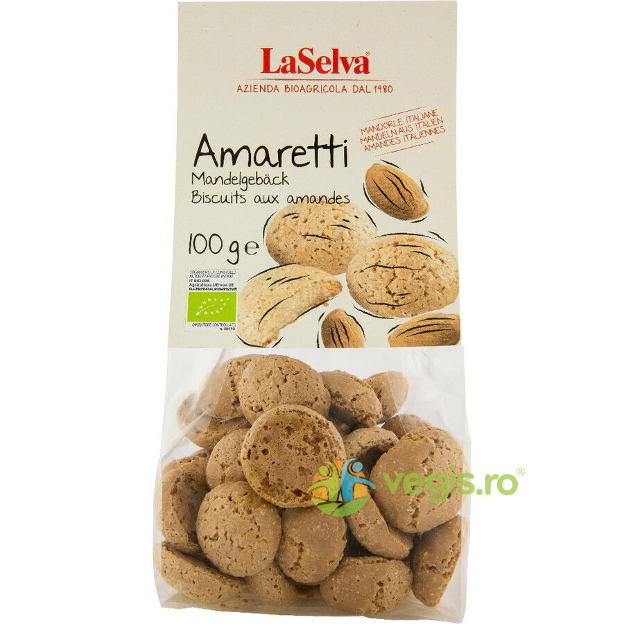 Amaretti Crocanti cu Migdale Ecologici/Bio 100g