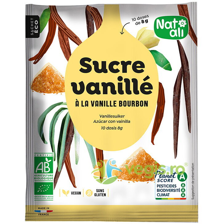 Zahar Vanilat Bourbon Ecologic/Bio 80g