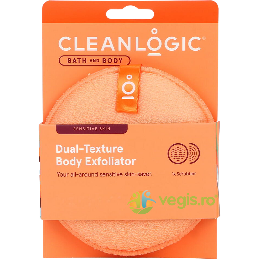 Burete Exfoliant pentru Piele Sensibila cu Doua Texturi Bath & Body 1buc