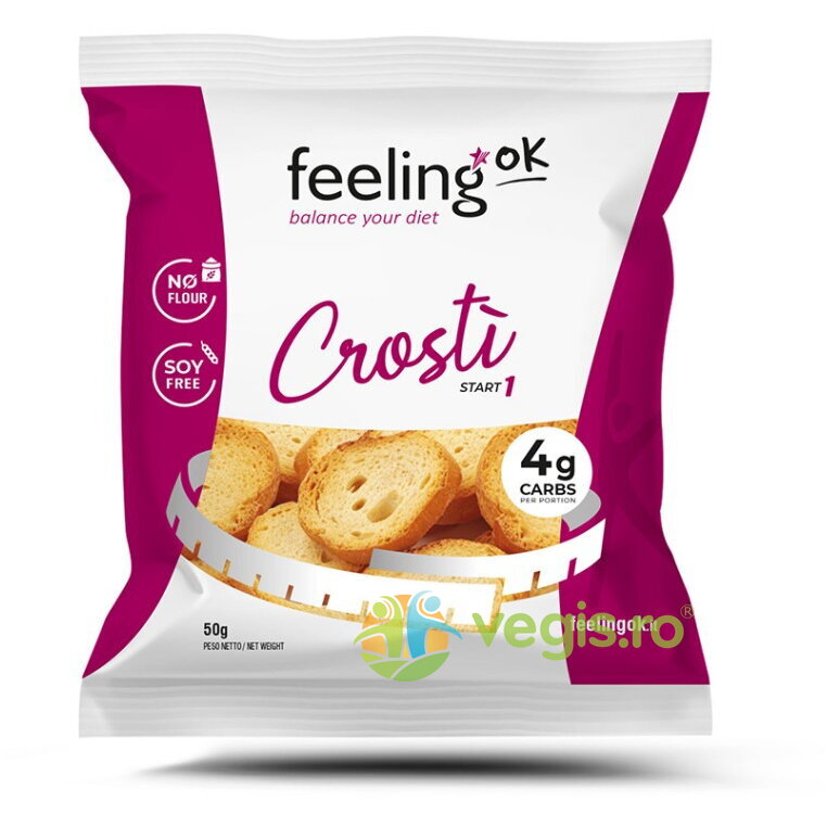 Crutoane (Crostino) Proteice, Low-Carb cu Masline 50g