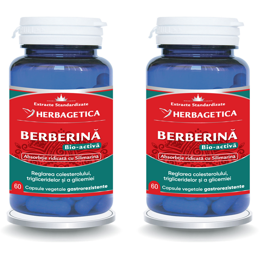 Pachet Berberina Bio-Activa 60cps+60cps