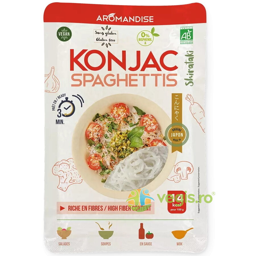 Spaghetti din Konjac Ecologice/Bio 180g