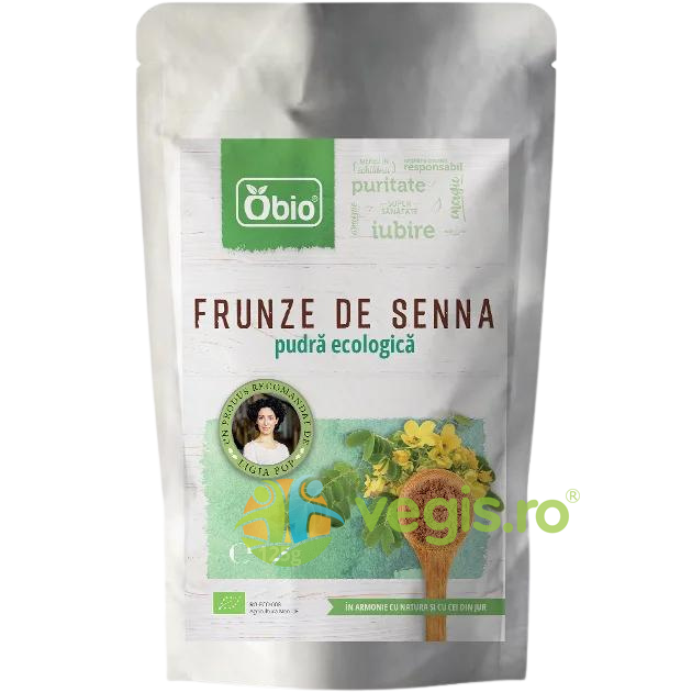 Pudra din Frunze de Senna Ecologica/Bio 125g