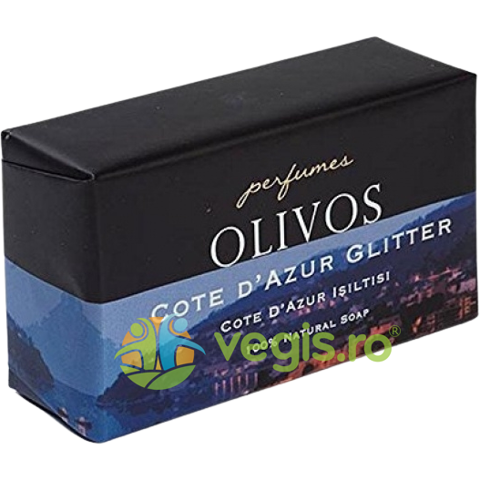 Sapun Parfumat pentru Ten si Corp cu Sclipici si Ulei de Masline Extravirgin Cote d'Azur 250g