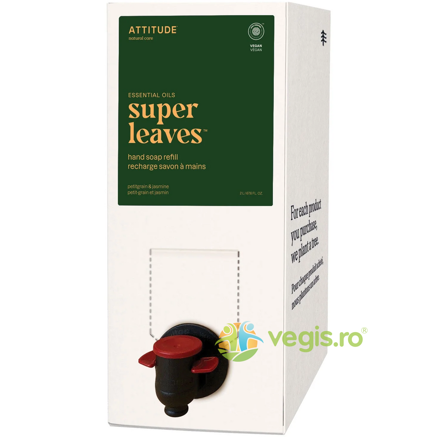Rezerva Sapun de Maini cu Petitgrain si Jasmine Super Leaves  2L