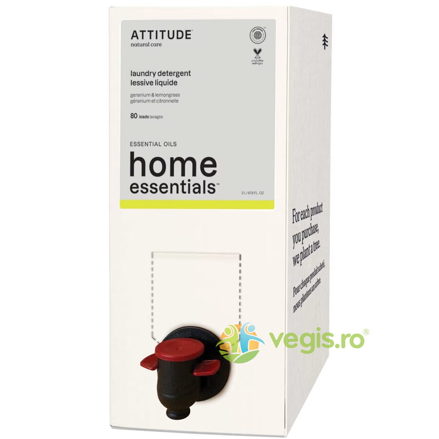 Rezerva Detergent de Rufe cu Muscata si Lemongrass 2L