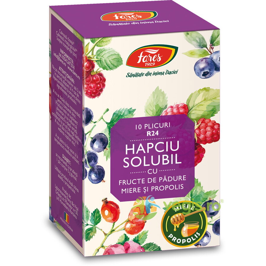 Hapciu Solubil cu Fructe de Padure 10 plicuri