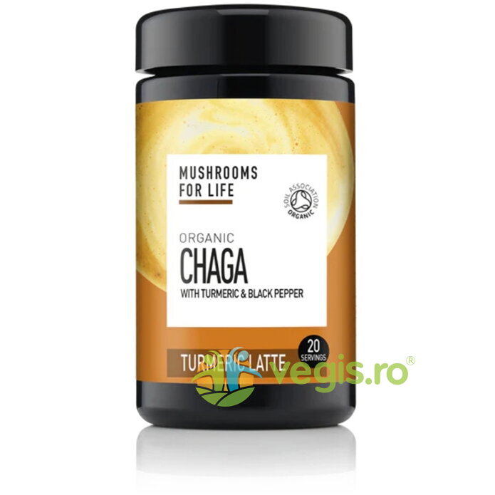Chaga Turmeric Latte Pure Grade Extract Ecologic/Bio 120g