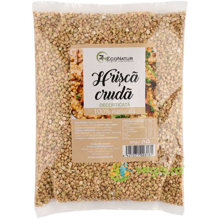 Hrisca Cruda Decorticata 500g