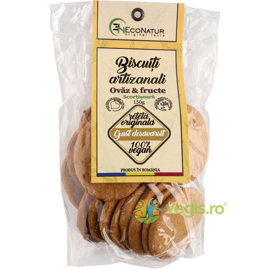 Biscuiti Artizanali cu Ovaz, Fructe si Scortisoara 150g