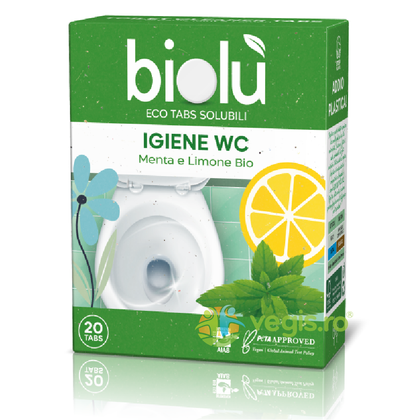 Tablete pentru Toaleta cu Menta si Lamaie Bio 20buc
